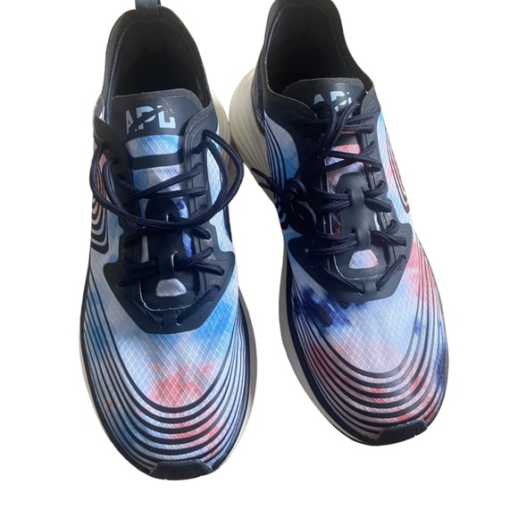 NWT APL Running Shoes “Streamline” Tie Dye Sneakers Size 8.5 Blue Pink Black